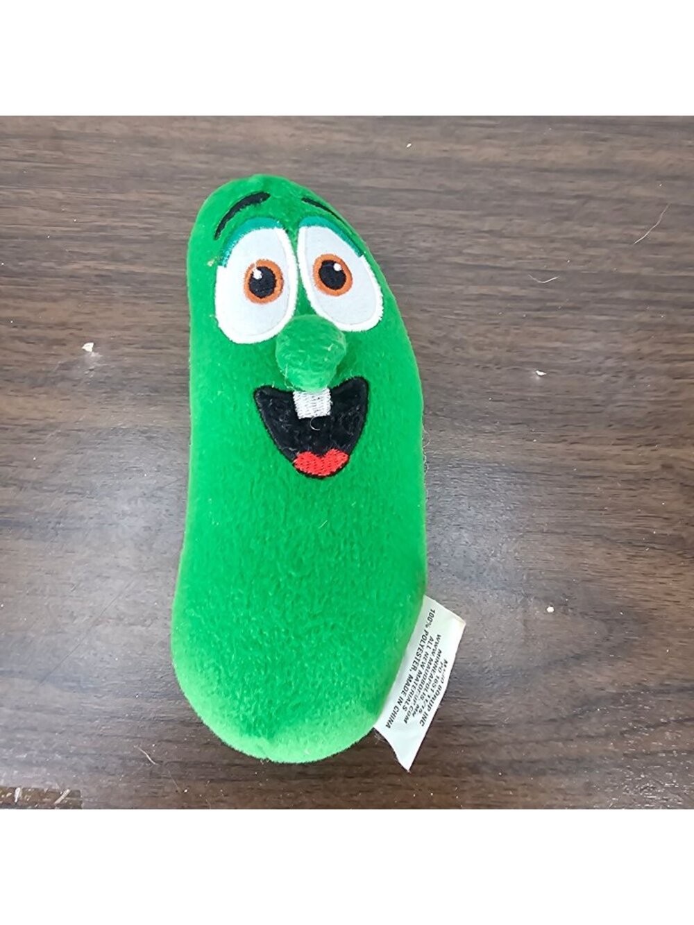 VeggieTales Larry The Cucumber Plush Toy 7" Green Soft Polyester Ages 3+